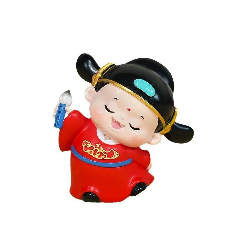 New small champion ornament, Guochao figure doll, good luck desk decoration gift