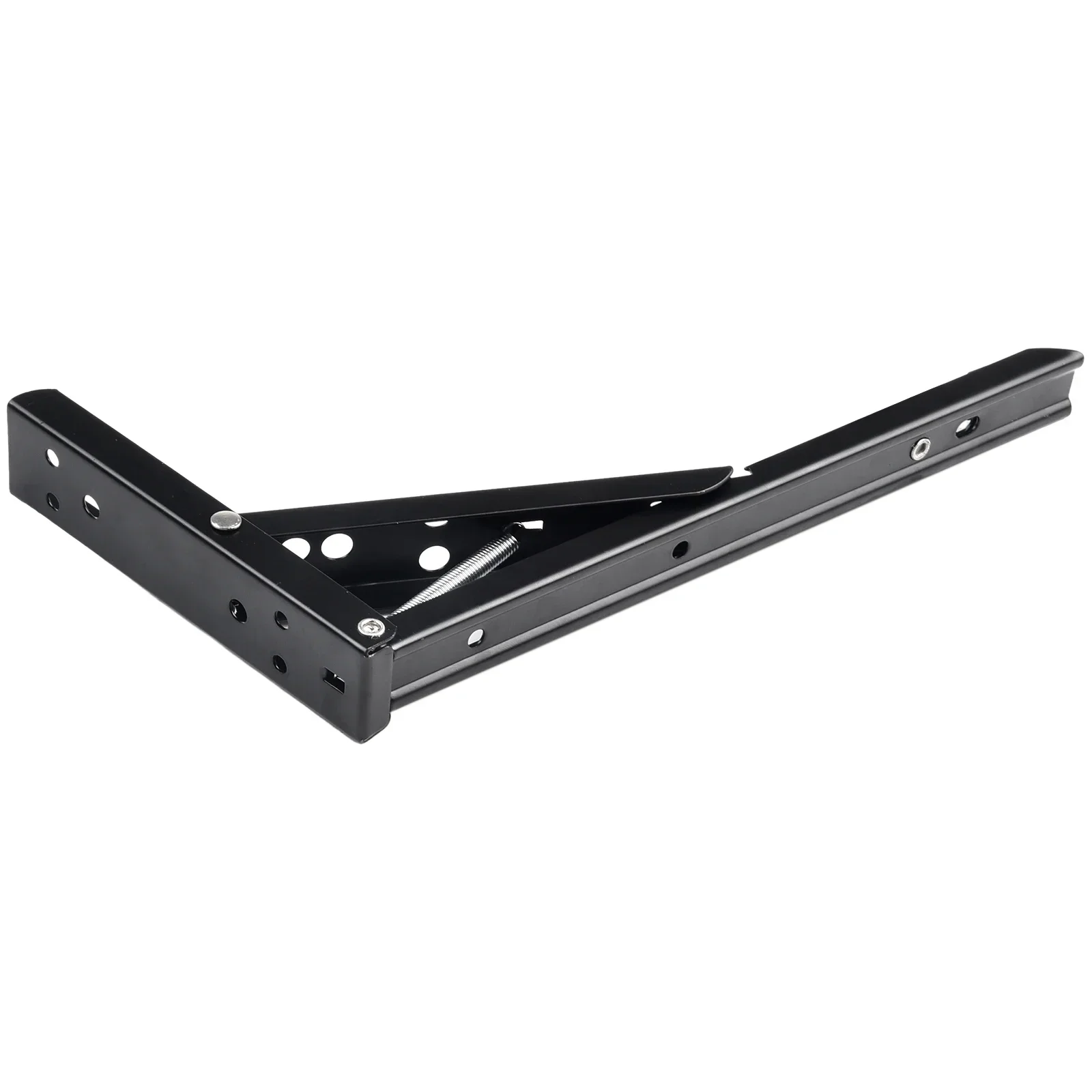 4/8/10/12 Inch Wall Mounted Triangle Folding Angle Bracket Work Bench Table Shelf Bracket Furniture Heavy Support Hardware