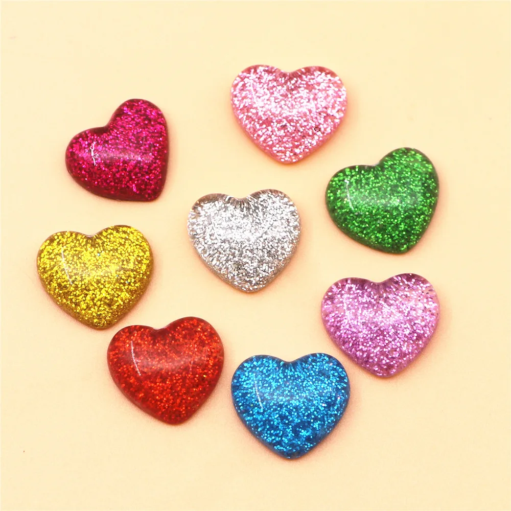 30pcs  Mix Colors Resin Heart/Star/Round Flatback Cabochon DIY Home Garden Hand Craft Scrapbook Decoration Accessories