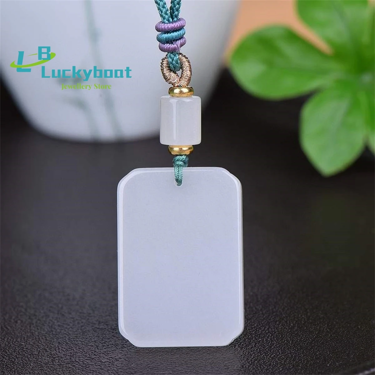 Natural Gold Silk Jade Peace and Calm Plague Pendant Simple Personalized Fashionable Exquisite and Versatile for Men and Women