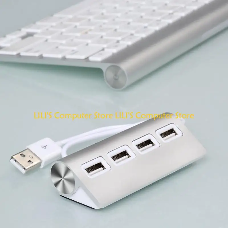 

A52B 4-порт USB 2.0 Hub Splitter Type-C Интерфейс портативный для U-диска/ ПК/ ноутбук адаптер питания Auminum expanderl
