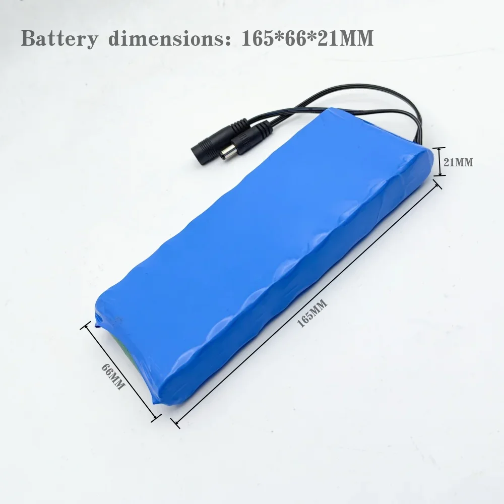 حزمة بطارية ليثيوم أيون قابلة لإعادة الشحن 12 فولت 8000 مللي أمبير في الساعة 8 أمبير في الساعة - مصدر طاقة محمول عالي السعة لكاميرات CCTV/الشاشة