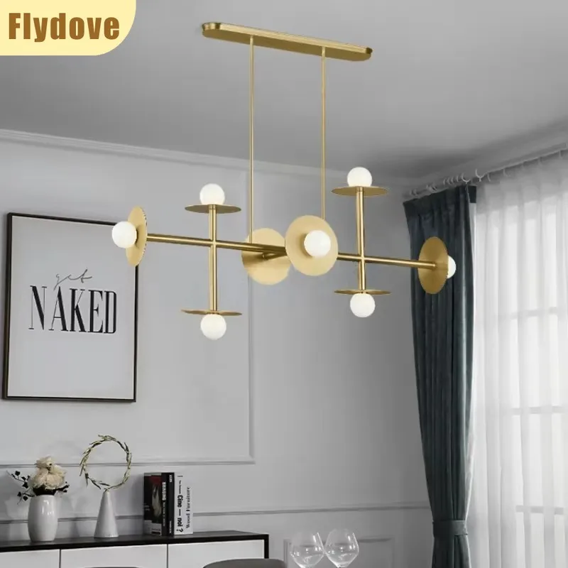 

Industrial Style Black Gold Living Room LED Chandelier Bedroom Coffee Shop Hotel Creative Geometric Decoration Lighting Fixtures