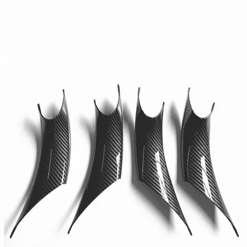 2 색 4PCS 인테리어 도어 핸들 ABS 트림 보호 커버 BMW 3 4 시리즈 M3 M4 F30 F80 F31 F32 F33 F34 F36 F82 2012-2018