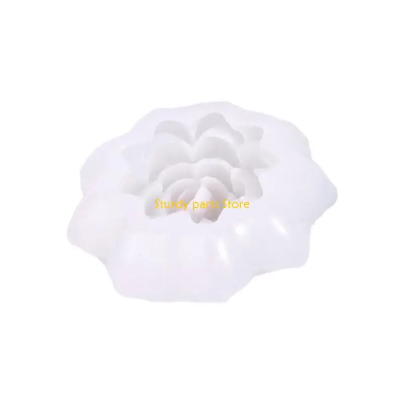 97QC زهرة الراتنج قوالب زهرة الشموع قوالب لصنع صابون شوكولاتة شوكولاتة فندان غرفة ديكورات عيد الحب هدية #5