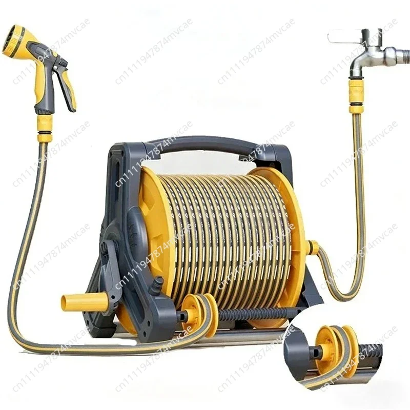 10M~40M Household water hose cart Hose for watering flowers Car wash high pressure water gun Garden watering hose rack
