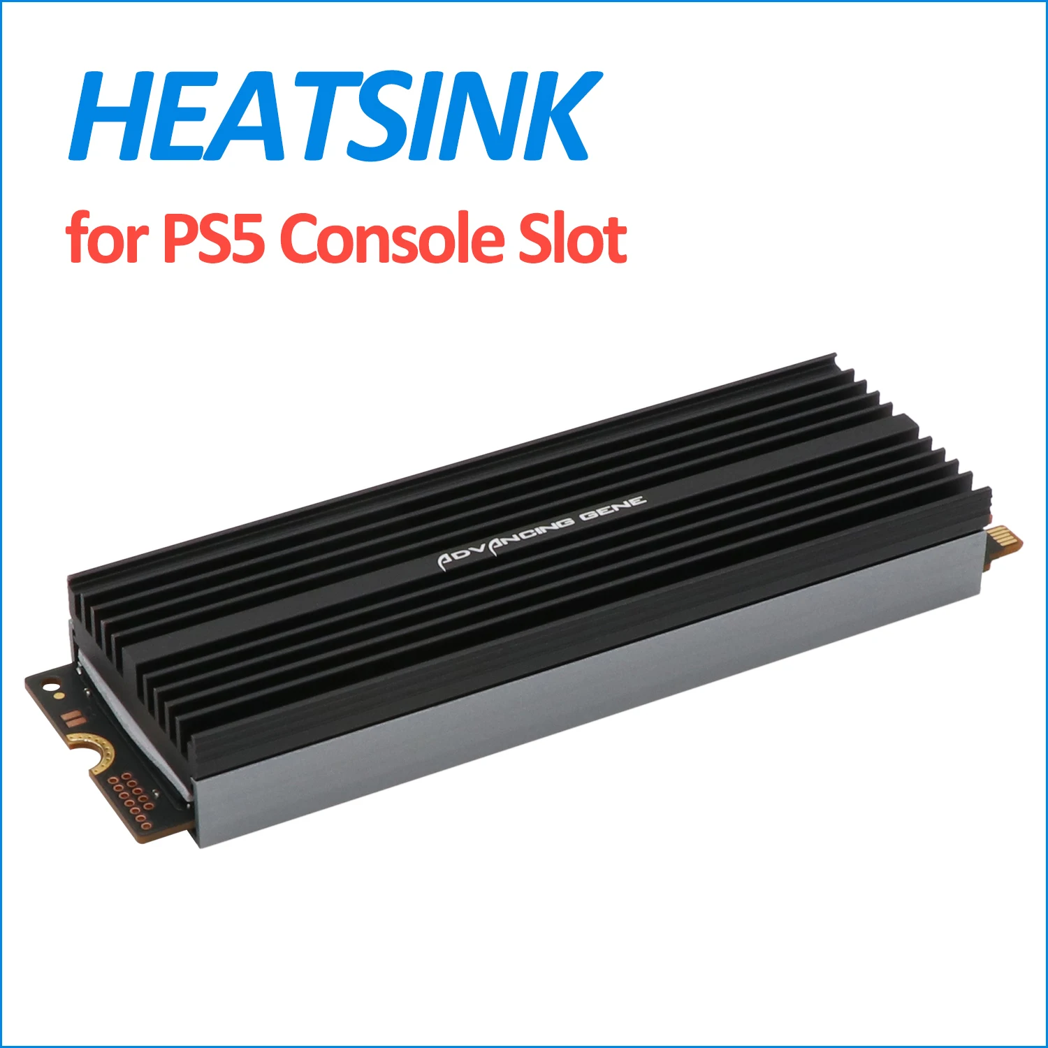 M.2 NVMe SSD Heatsink Cooler with 2pcs Nano Thermal Pads (Pro Version, Compatible with PS5)