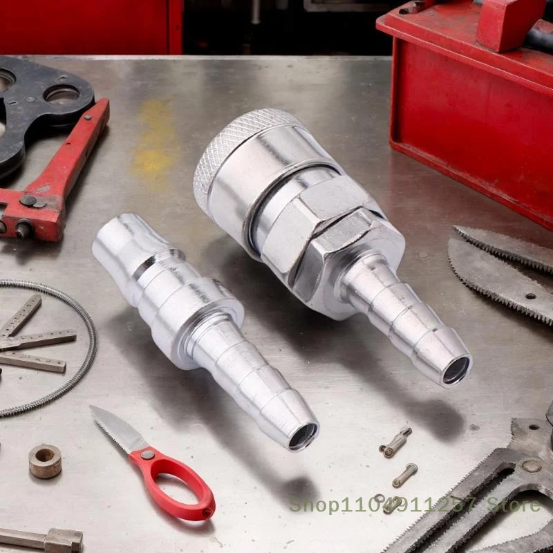 2 Buah Coupler Konektor Kopling Cepat Euro Tipe SH20 PH20 Pas Pneumatik untuk Aksesori Kompresor Tabung 8Mm