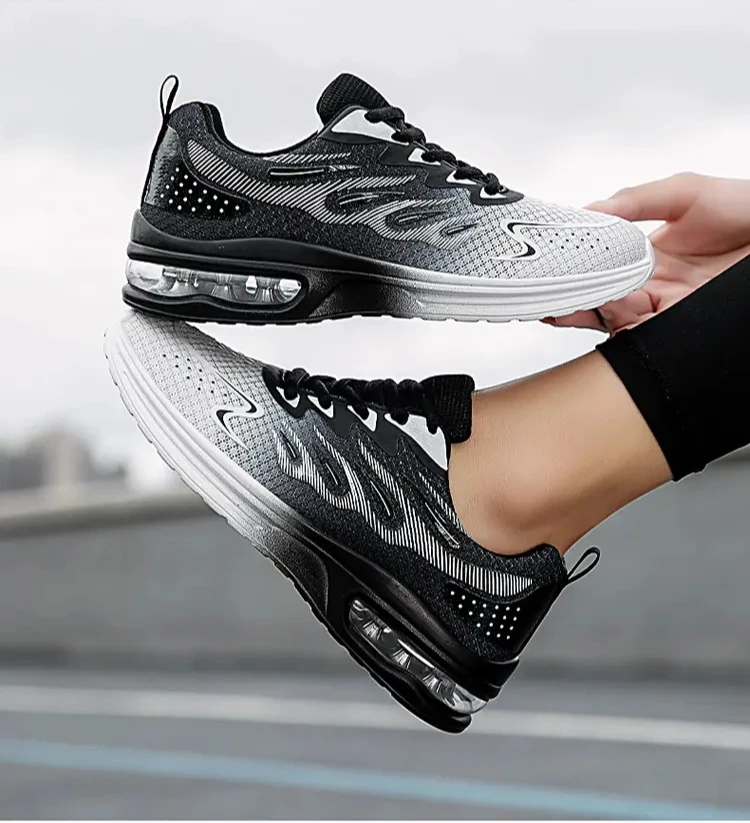 

Women Big Size Autumn New Air Cushion Shoes Mesh Breathable Lightweight Comfortable Sneaker Fashion Casual running shoes