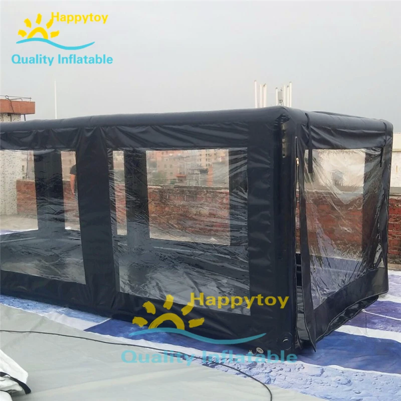 Customized 0.6Mm PVC Tarpaulin Inflatable Car Tent Shelter Show Case Room