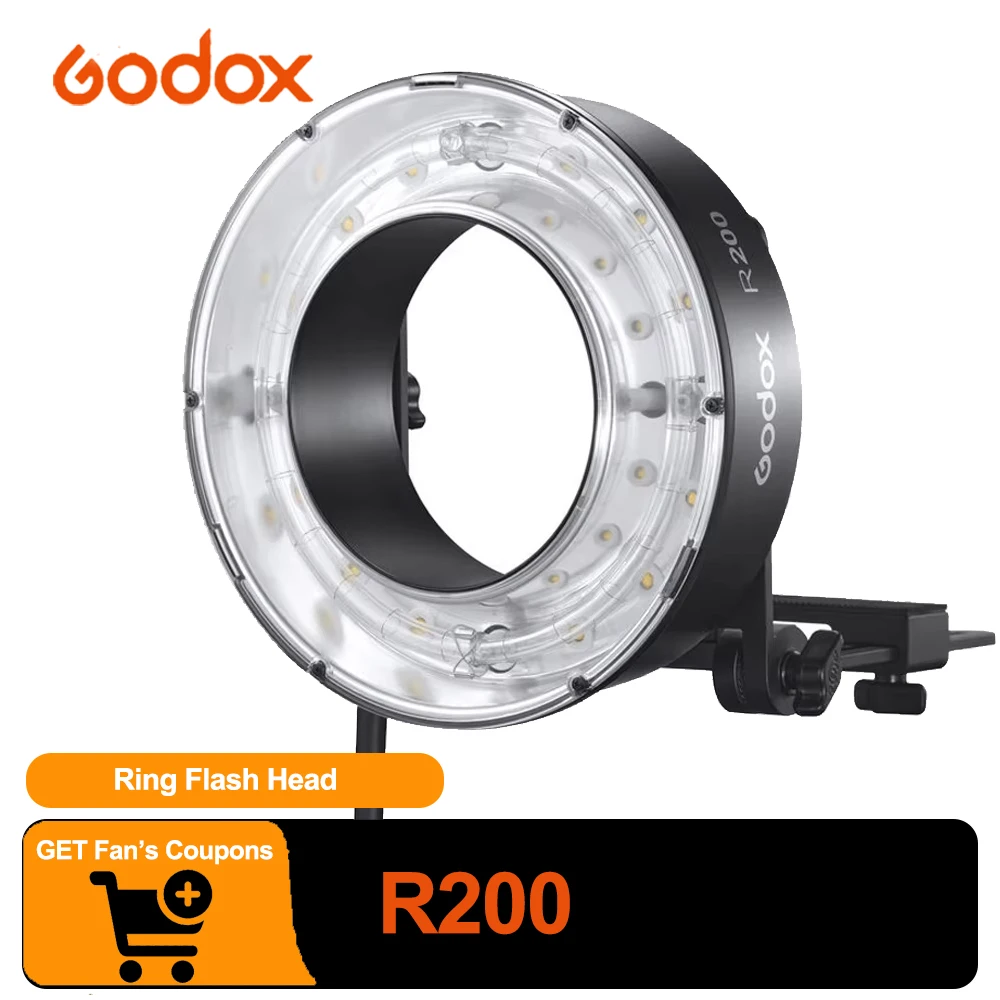 Godox R200 Ring Flash Head compatible with AD200 AD200PRO