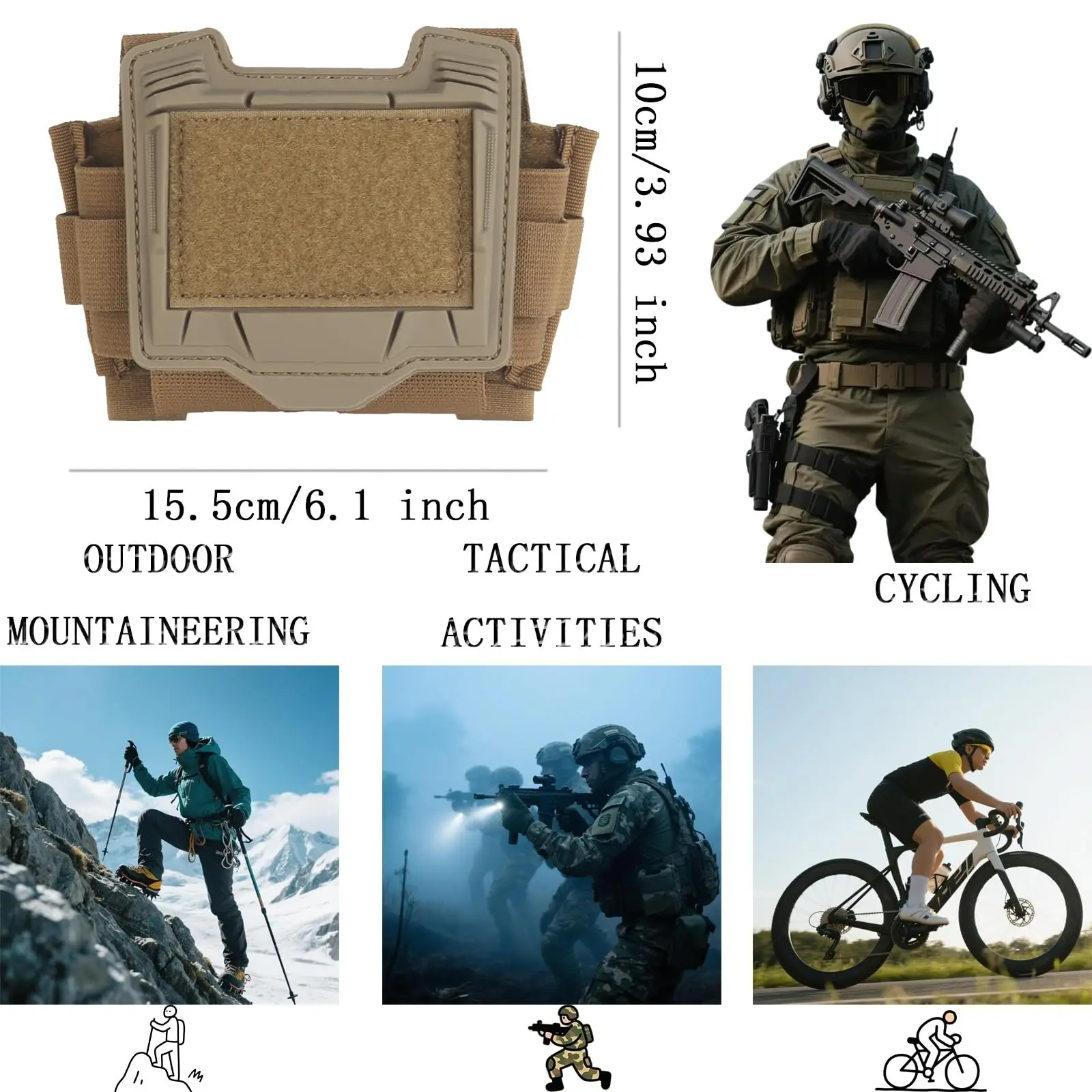 Tactical Airsoft Helmet Set FAST Protective Helmet with Headphones Helmet Light Battery Pack for CS Wild Shooting Role Playing - Detail 1
