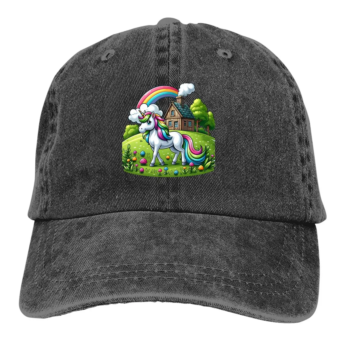 In Front Of The House Baseball Cap Men Hats Women Visor Protection Snapback Cute Unicorn Cartoon Caps