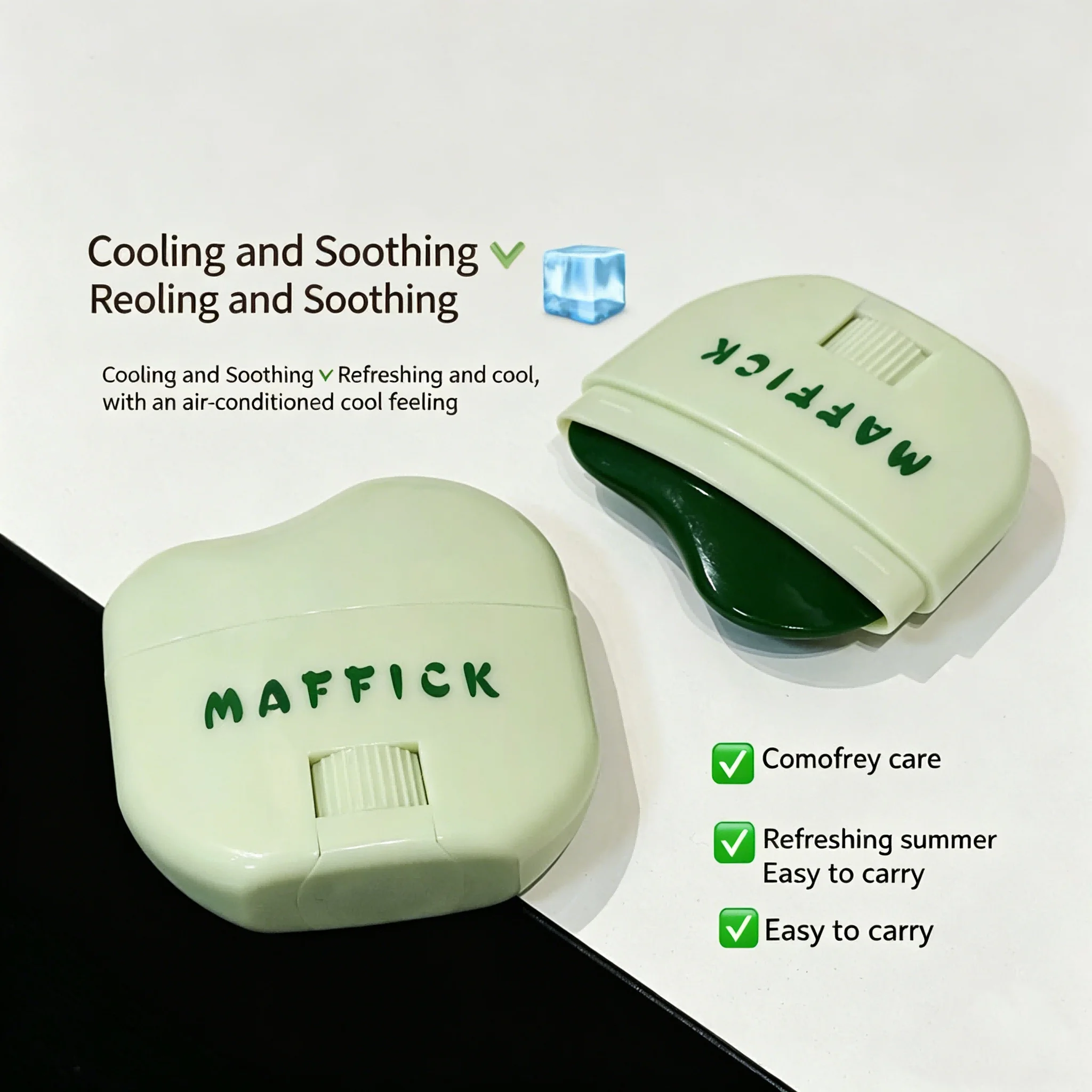 MAFFICK Grass Soothing Stick Ice Feel Soothing Hands On Non Greasy Anti Mosquito Solid Fragrance Good For Summer image 4