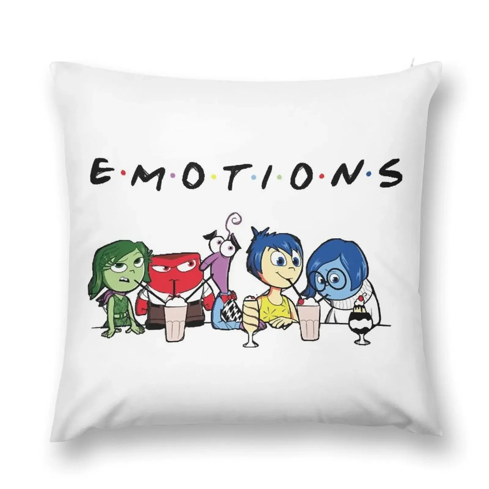 E·M·O·T·I·O·N·S Throw Pillow Cushions Home Decor Decorative pillowcase ornamental pillows for living room pillow