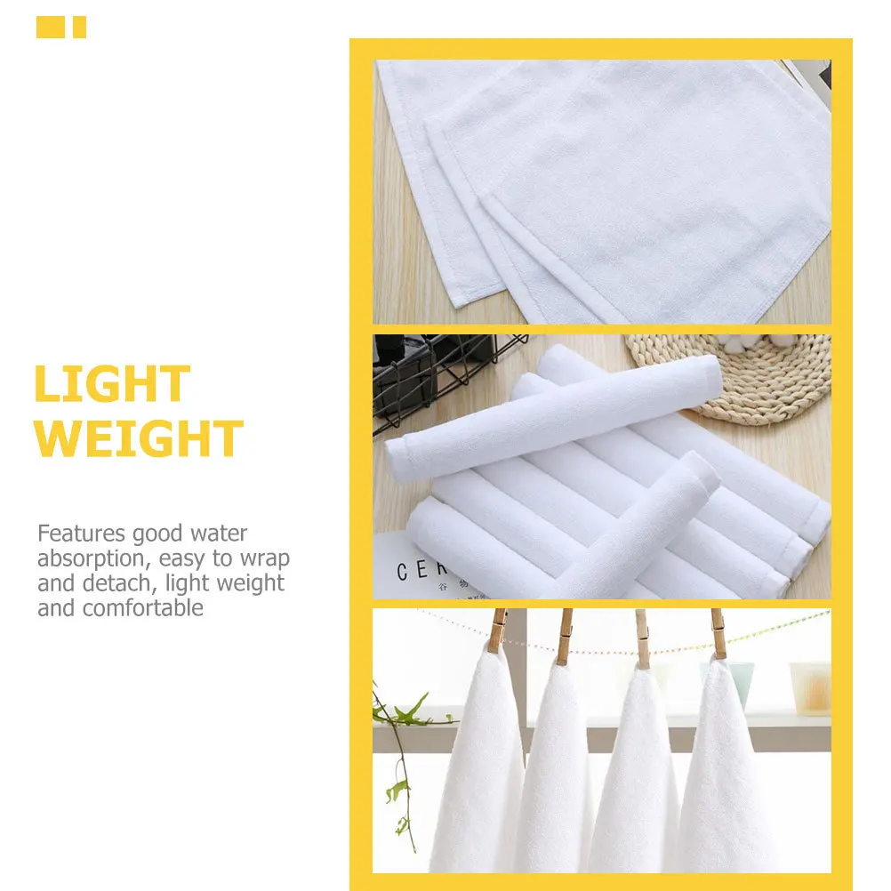 

8Pcs Long Service Life Cotton Towels Easy to Wrap Detach Bath Towels Soft Comfortable Washcloths Household Washcloths