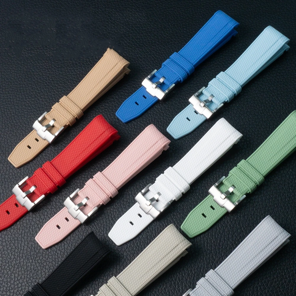 Silicone Strap for Swatch Water Ghost Moonswatch Stainless Steel Buckle 20mm Men Women Soft Waterproof Replace Watch Band