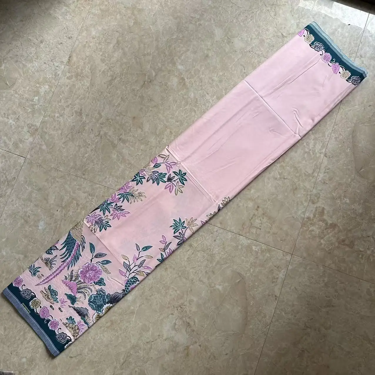 Birmese traditionele kleding Tube Rok Thaise Longyi Sarong Dai Etnische Rok Nyonya Bloemen Halve Rok - afbeelding 1