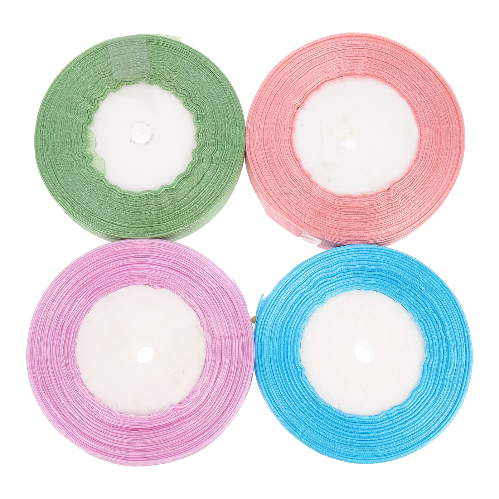

4 Rolls Decorative Gift Ribbon Sturdy Premium Quality for School Projects Party Spring Summer Decoration Gift Ribbon