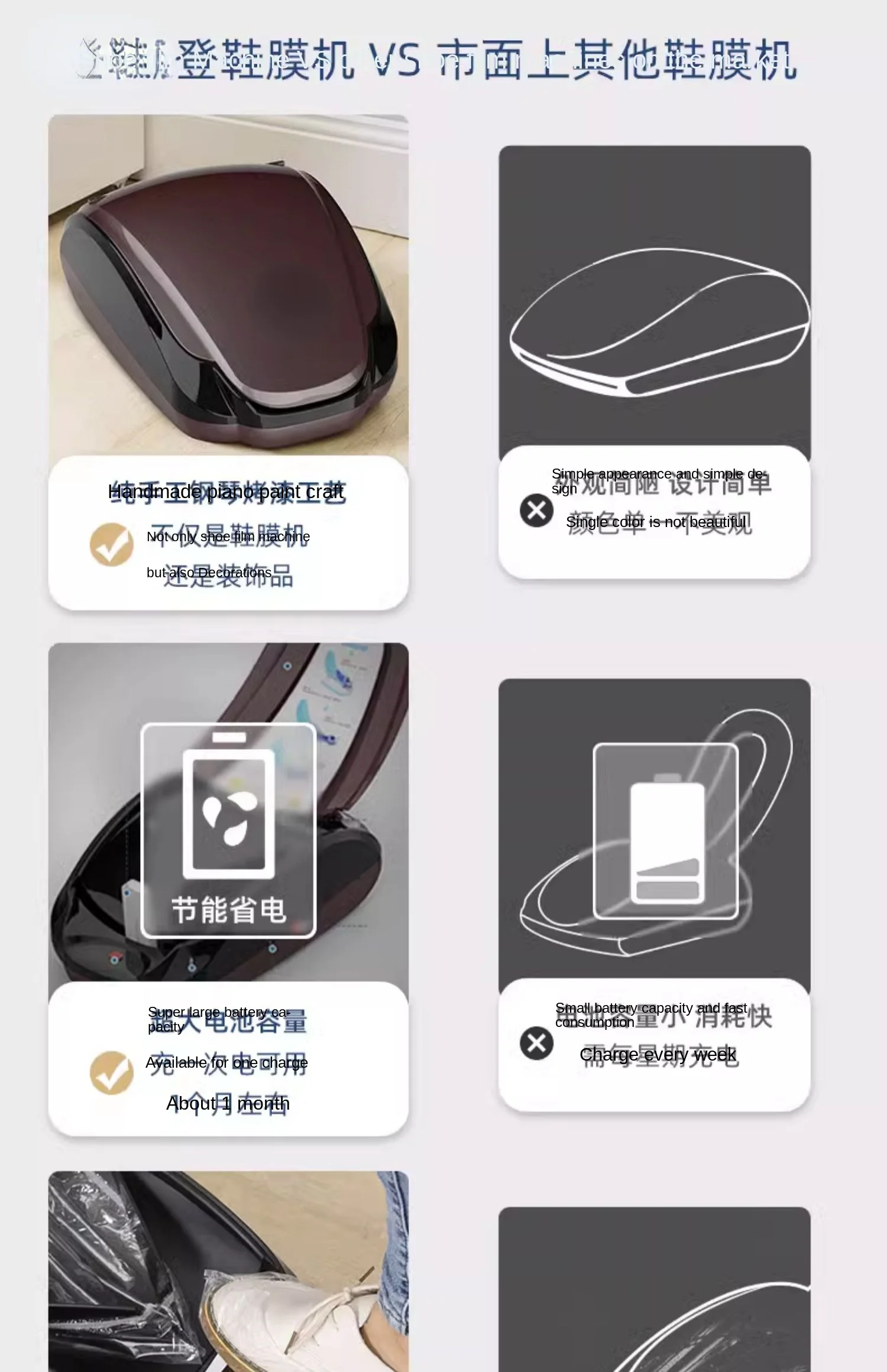 Smart Shoe Cover Machine   Device Automatic Household   Dispenser New Disposable