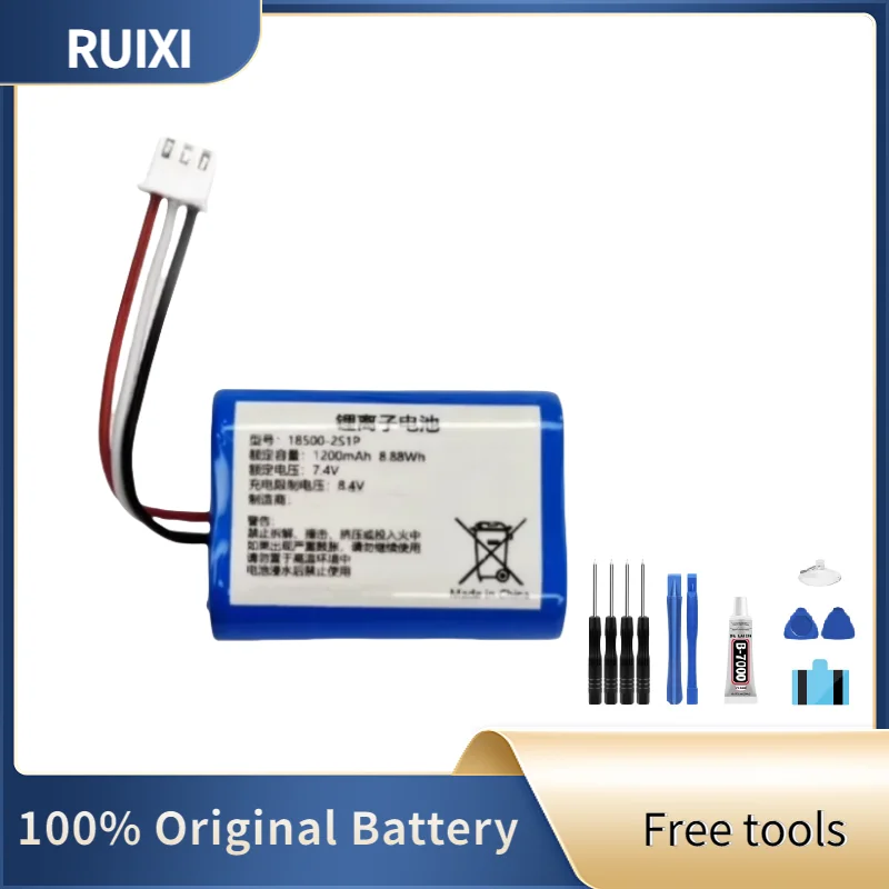 RUIXI Original Battery For NIIMBOT D11 18500-2S1P Label printer Thermistor battery