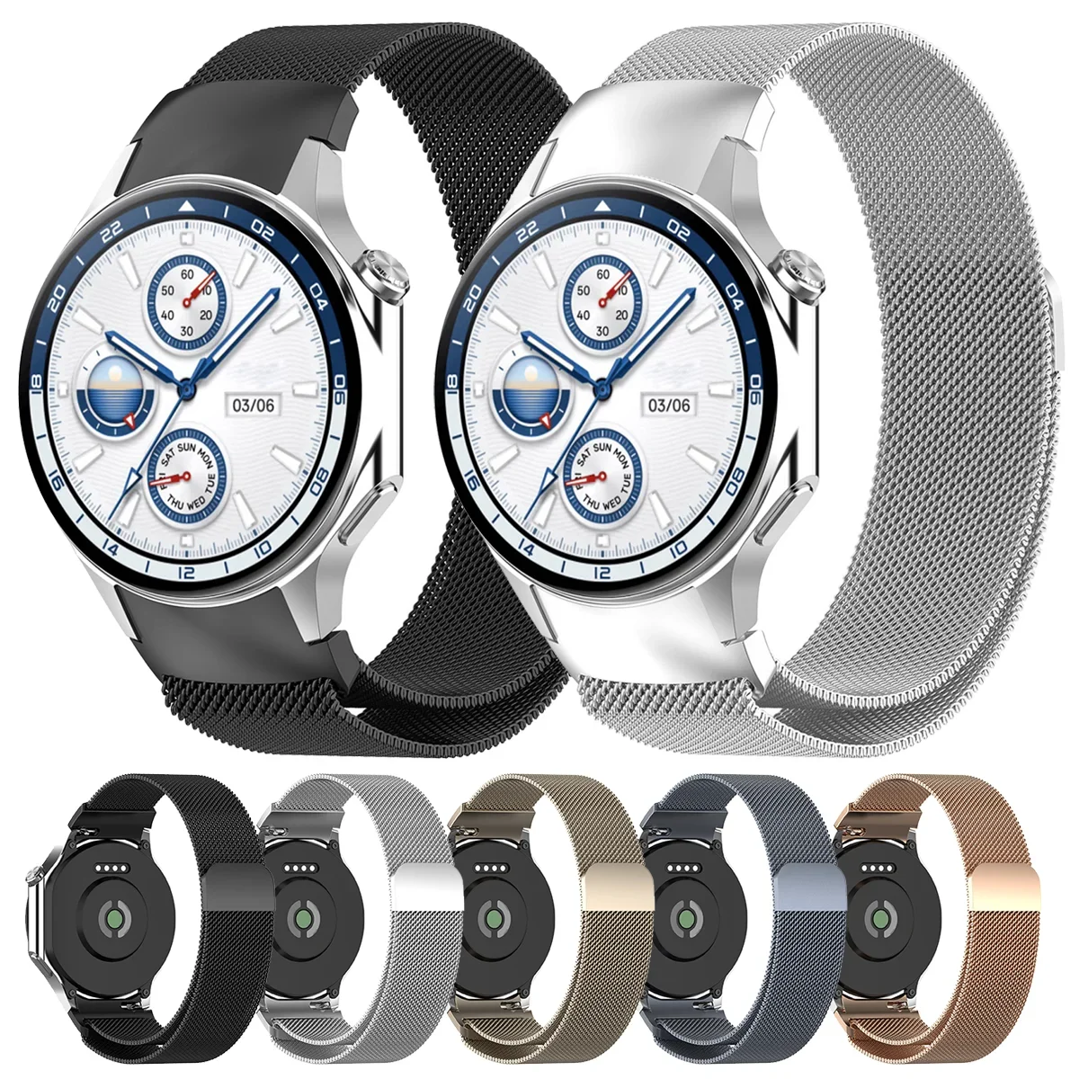 No Gaps Milanese Loop For OPPO Watch X X2 Magnetic Watch Band For Oneplus Watch 3 2 2R Stainless Steel Strap Bracelet Correa