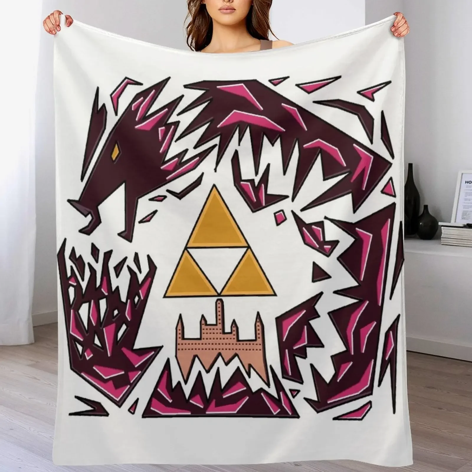 Calamity Hunter Throw Blanket Modern Design Soft Blanket for Home Decor
