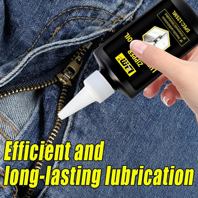 بخاخ تشحيم بسحاب متعدد الوظائف سعة 125 مل من KJM - الأمتعة والملابس وشحم السيليكون لتشغيل وصيانة سلسة بسحاب