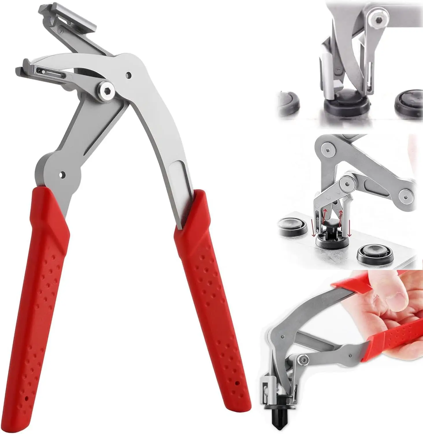 Car Clip Pliers & Panel Clip Removal Pliers, Spring-Loaded Fastener Rivet Remover for Auto Door Panels, Interior & Exterior Trim