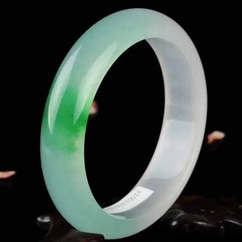 

Новый браслет из натурального кварцевого нефрита, браслет из нефрита «Ледяной цветок»