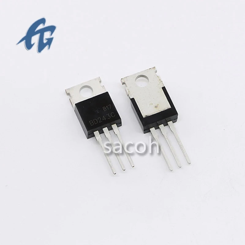 New Original 10Pcs BD243 BD243C TO-220 6A 100V NPN Power Transistor Good Quality