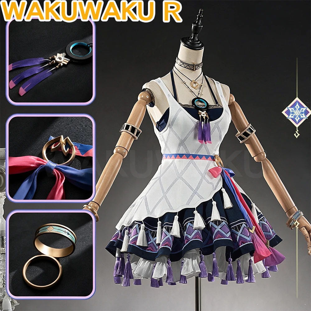 Citlali Kostüm Cosplay Spiel Genshin Impact WakuWaku-R Damen Niedliches Kleid-Set Citlali Kostüm Cosplay