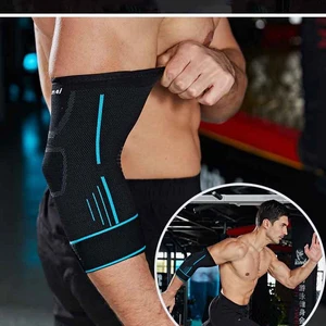 1 pcs fitness bandage elbow strap compression bracket for tendonitis sneakers elbow tennis reduce joint pain protector support 11 Main sales elbow Bodybuilding - №9