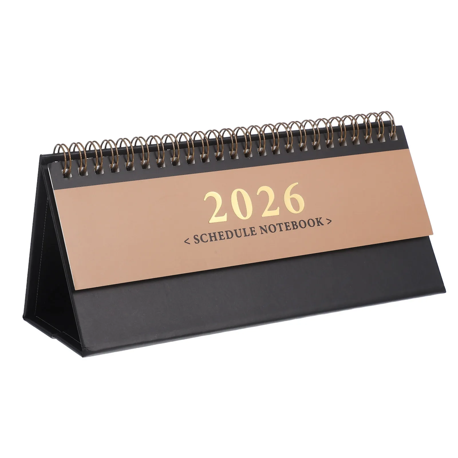 

Настольный мини-календарь на 15 месяцев (2025-2026) с горизонтальным дизайном и откидными страницами, портативный функциональный планировщик для офиса и дома, эстетичный дизайн