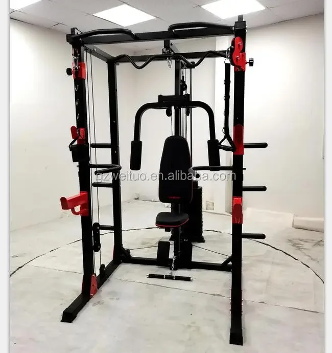 Home gym Smith machine multi-function Workout Integrated Trainer smith machine power squat rack