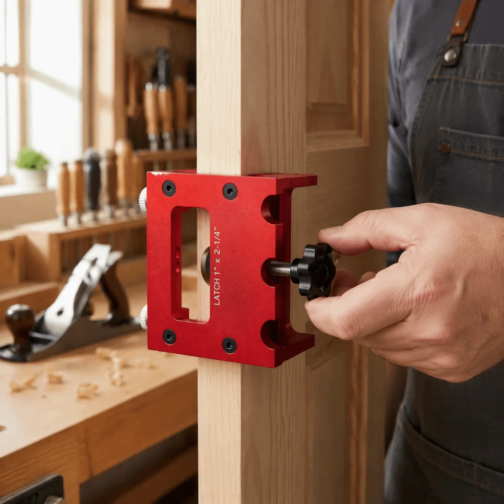Aluminum Alloy Door Latch Mortise Tool 1