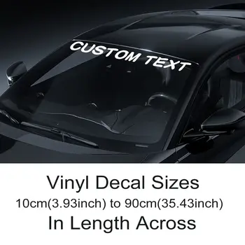 Vlastní samolepky na čelní sklo auta, personalizované textové písmo, vinylová dekorace, kreativní dekorace na okno, DIY dekorace, nákladní auto, autopříslušenství 6 nejlepší prodej Příslušenství pro nákladní vozy Volvo - №2