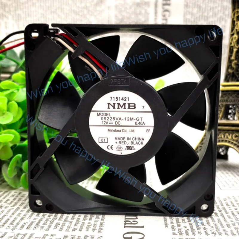 L... 1pcs For NMB 09225VA-12M-GT 9225 9cm DC 12V 0.40A Chassis Cooling Industrial Fan