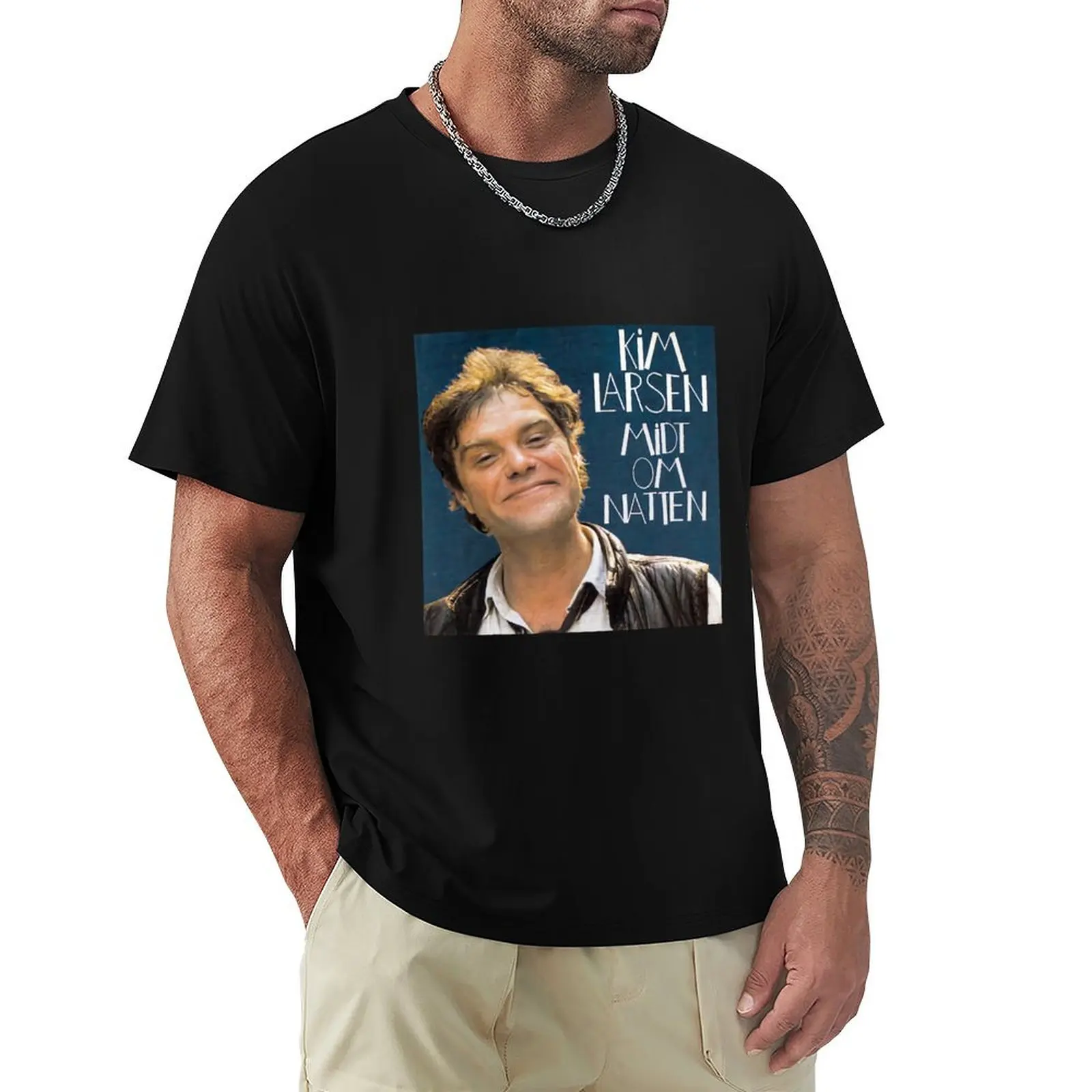 Kim larsen midt om natten t shirt T-Shirt t shirt man cotton T-Shirt