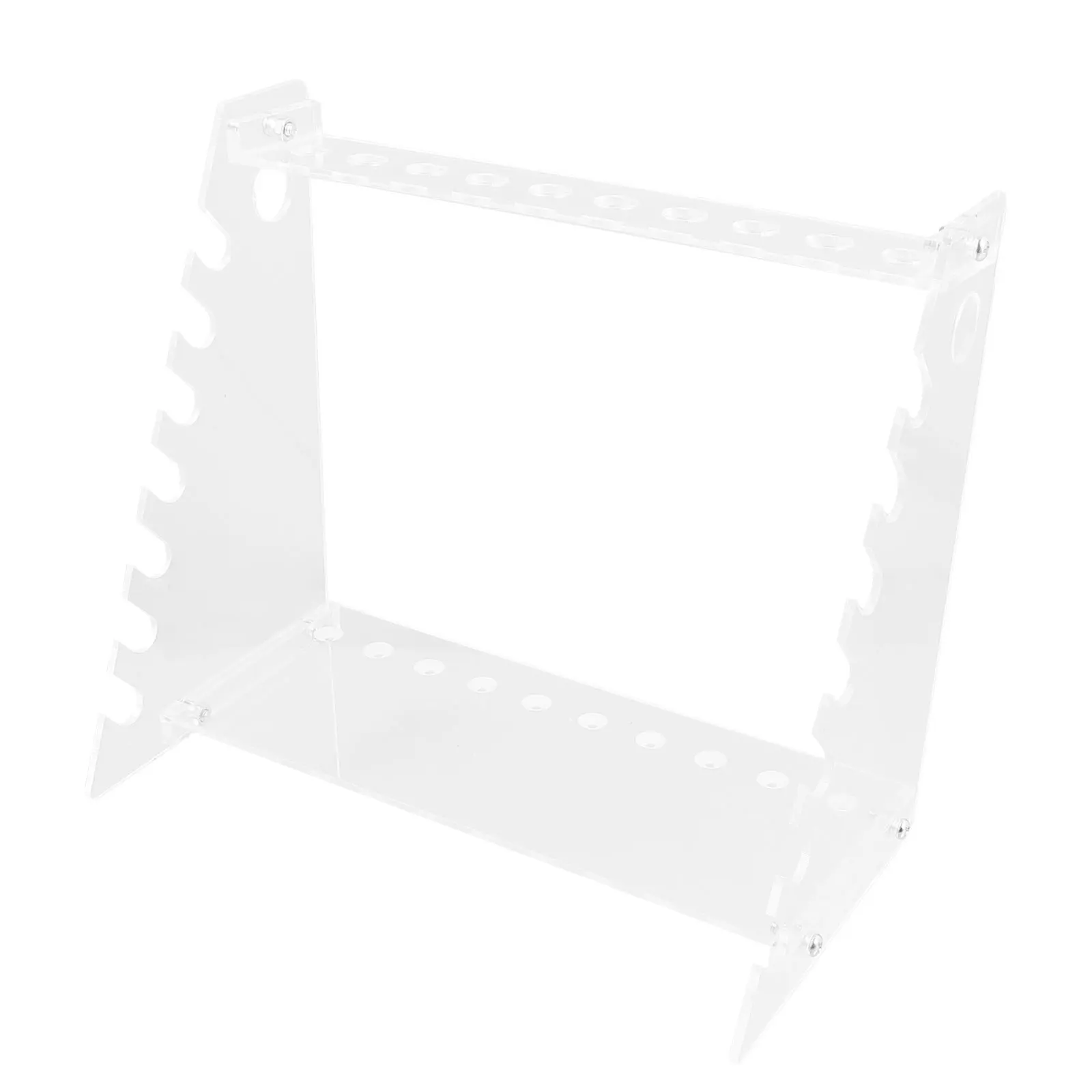 

1Pcs Pipette Stand Trapezoid Shape Organic Glass Durable and Practical for Lab Experiments Pipette Rack Test Tube Rack