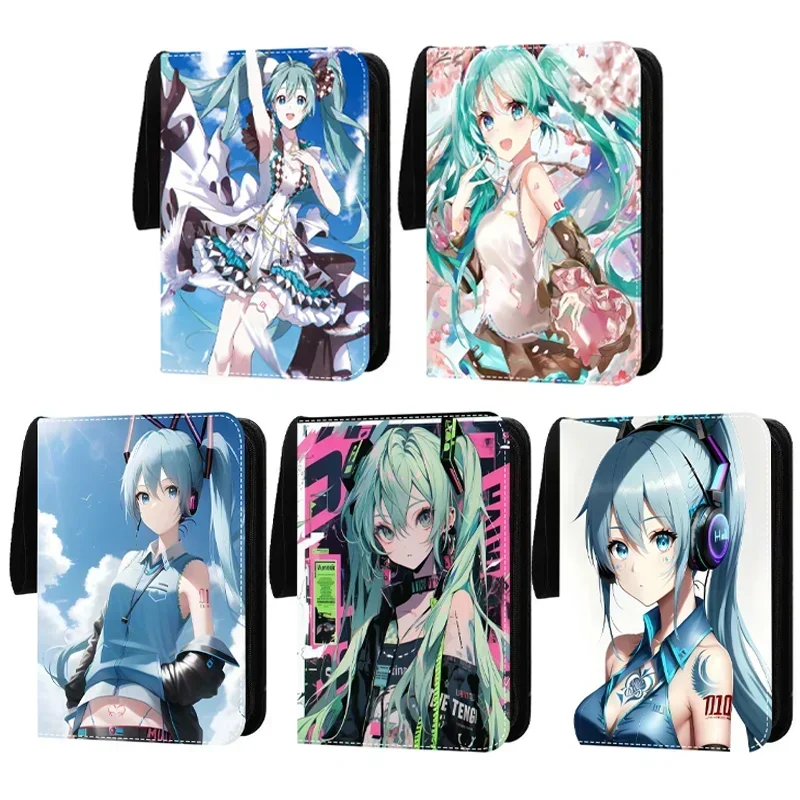 200/450 PCS Japanese Cartoon Anime Virtual Idol Hatsune Miku Card PP Album Map Letter Folder Binder Game Cards Collection Gifts