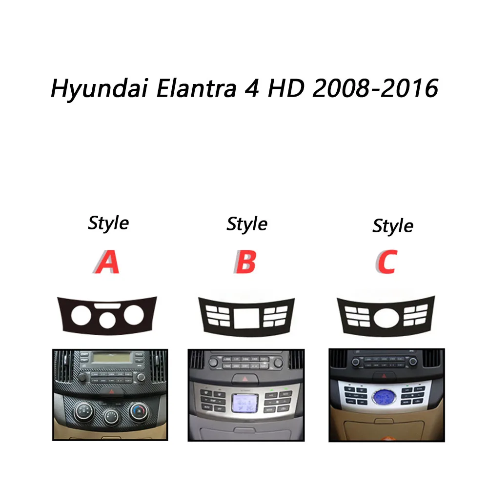 For Hyundai Elantra 4 HD 2008-16 Self Adhesive Car Stickers Carbon Fiber Vinyl Car stickers and Decals Car Styling Accessories