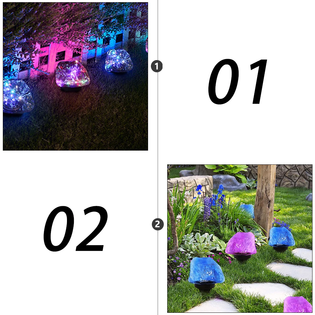 

1Pcs Solar Yard Lamp Outdoor Garden Landscape Plug-in Buried Ground LED Lamp Waterproof Solar Light