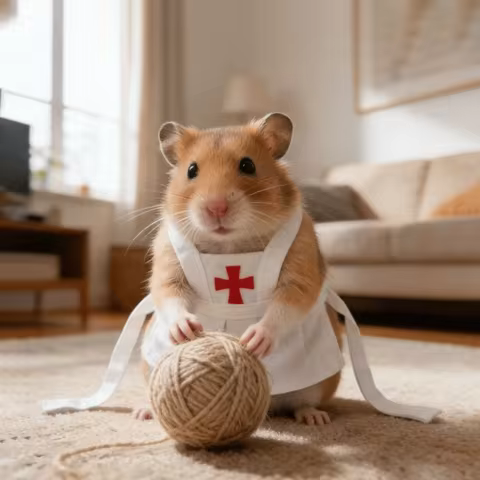 Funny Cute Hamster Nurse Apron Adjustable Soft Small Animal Costume Anti-pinch Trimming Animals Dress Fancy Rats