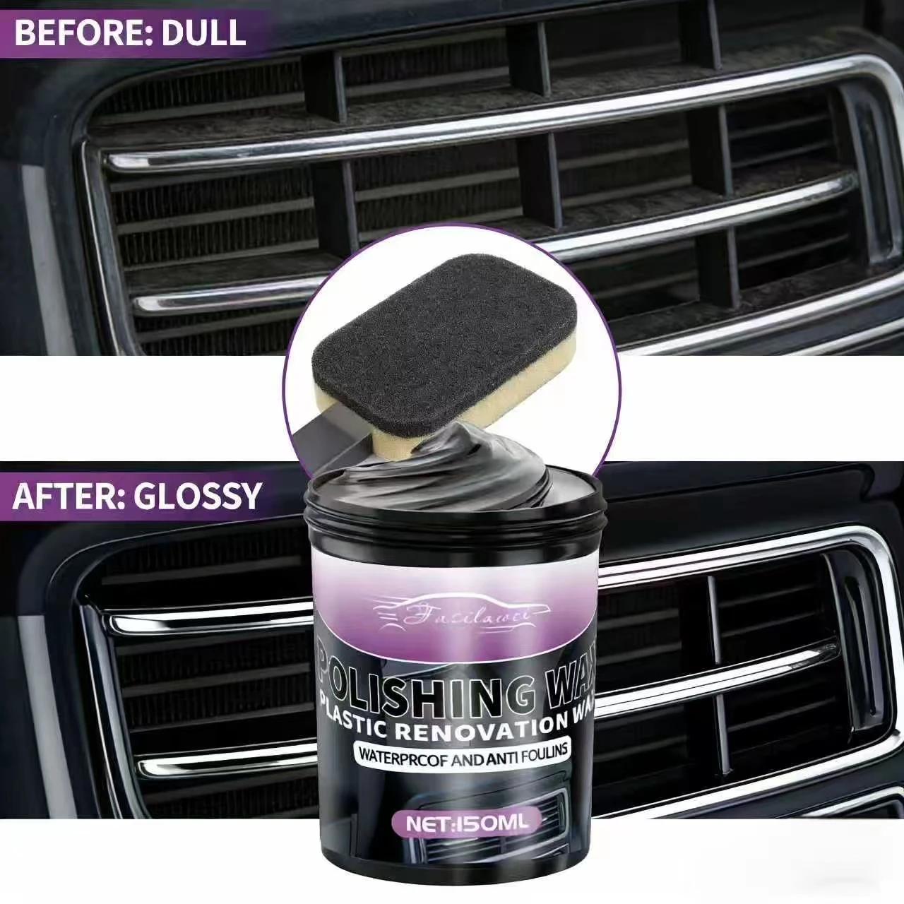 

150 мл полировальный и пластиковый воск для ремонта BMW и Toyota — водонепроницаемый и противообрастающий, восстанавливающий блеск шин/пластика и защищает Au