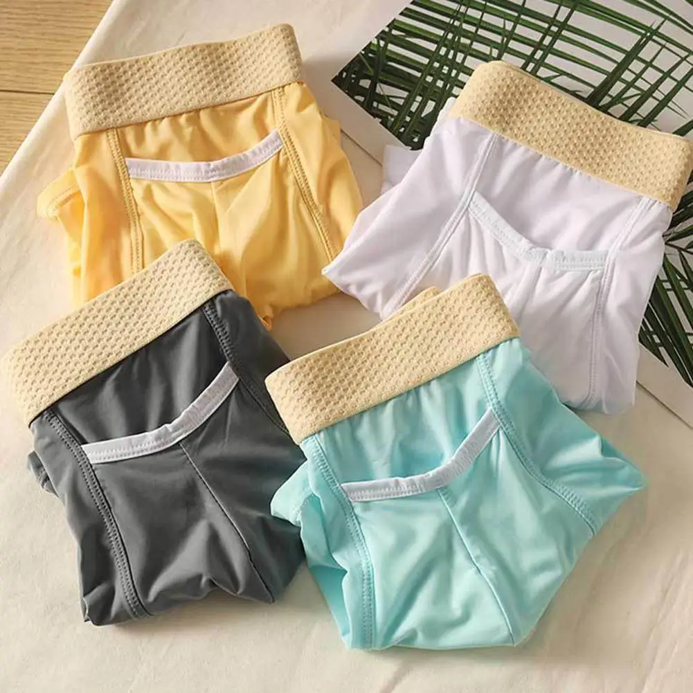 Lingerie For Men Color Matching Briefs Breathable Pouch Underwear Stretch Underpants Panties Sexy Trunks Boxershort Knickers