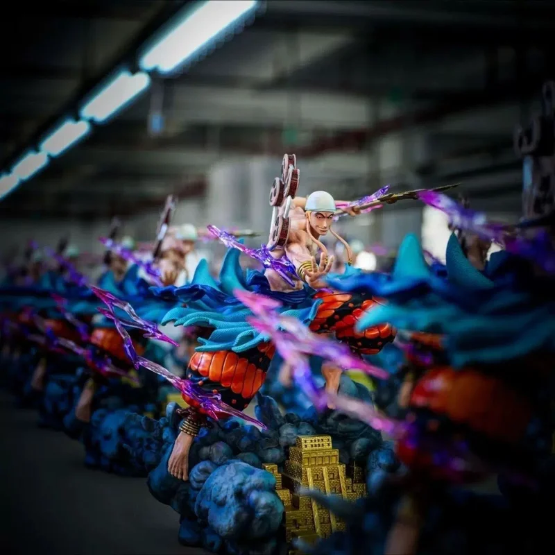 Enel One Piece Anime Action Figure - 28cm GK Model Collectible Ornament for Boys Birthday Ideal One Piece Animation Statue