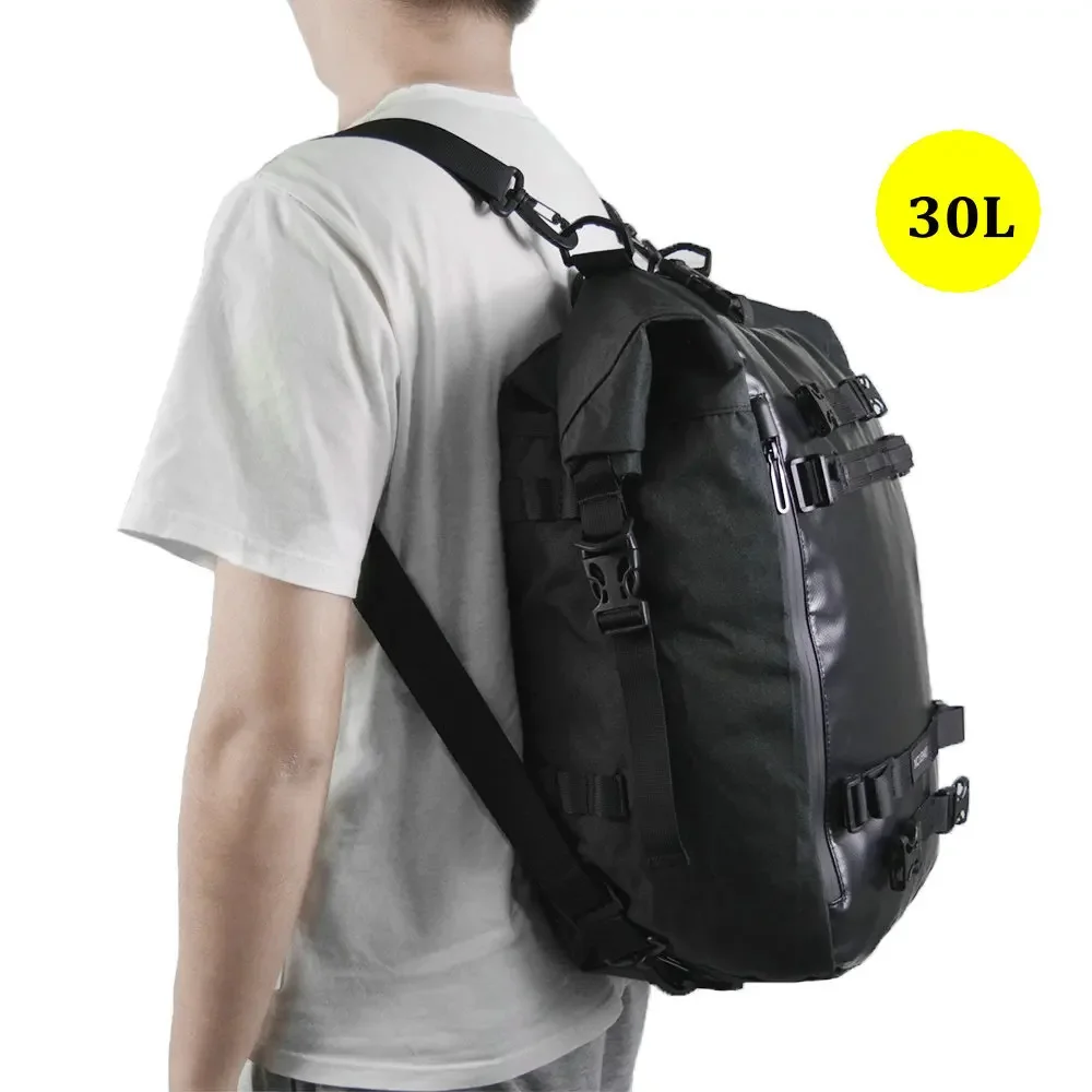 XC USHIO Motorcycle Rear Seat Bag Waterproof Motocross Luggage Pack Multi-Function Cycling Side Bag Large Capacity Backpack