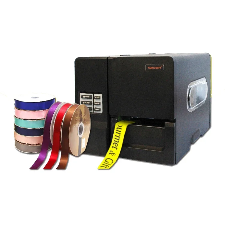 Potable thermal ribbon foil printers webbing anoon flexco roll craft taffeta satin ribbon printing machine automatic 300dpi