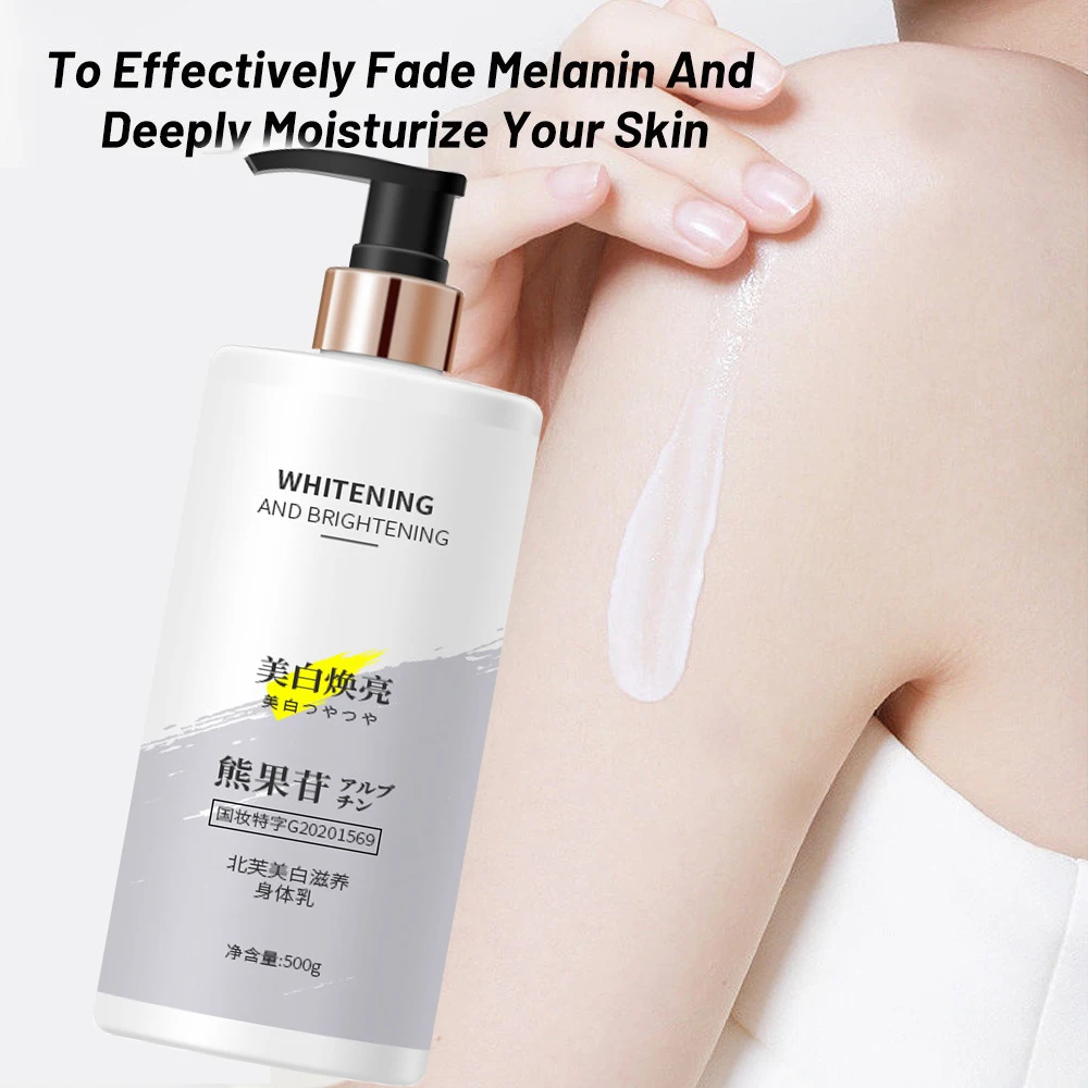 500g Vitamin E Arbutin Body Lotion Whitening Moisturizing Cream Improve Dark Lightening Skin Cream